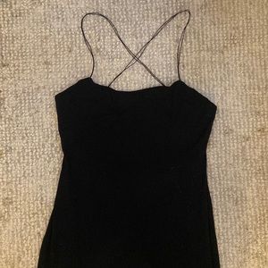 T by Alexander Wang long black dress
